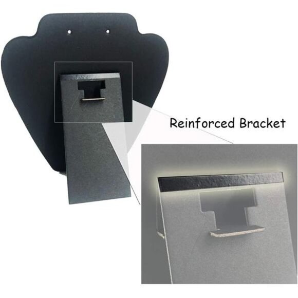 6 Pieces Black Velvet Necklace Display, Jewelry Display for Selling and Shows - Picture 4 of 6